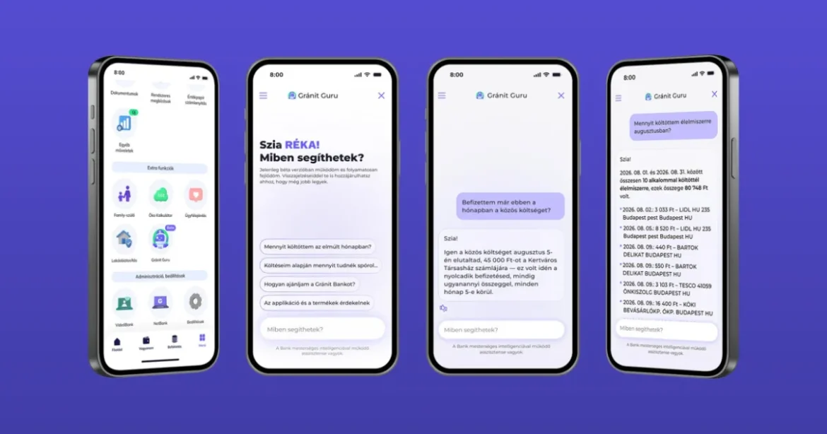Itt a jövő: a nap 24 órájában elérhető a Gránit Bank chat-alapú mobilbankja