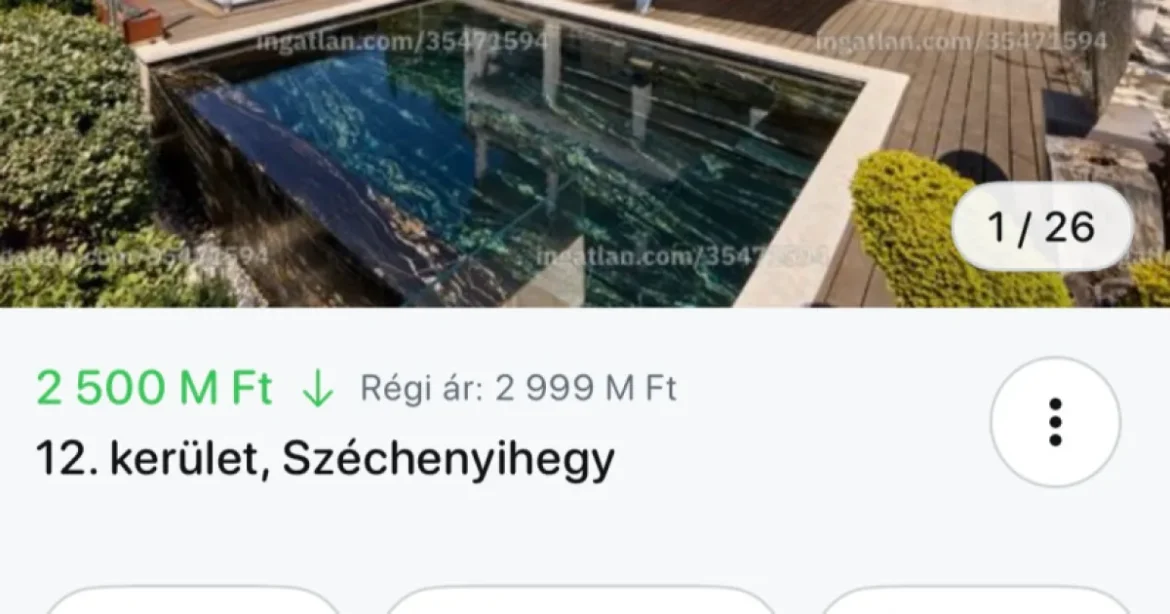 Újabb csapás érte a magyar jakuzzikirályt: félmilliárdot engedett a budai álomvilla árából